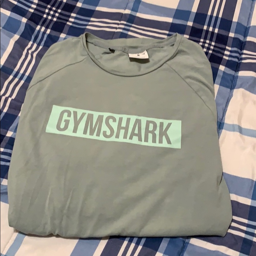 Green Gymshark Long Sleeve Shirt
